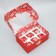 Capcake box folding with bilateral application "New Year's Post", 25 x 17 x 10 cm, New Year