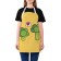 Apron of a kitchen with a photo print "Broccoli in love", adjustable, size OS