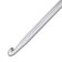 Knitting hook, aluminum, 5 mm/14 cm