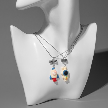 Kulons "Demetrines" rocket and astronaut, colored in silver, 40 cm-5
