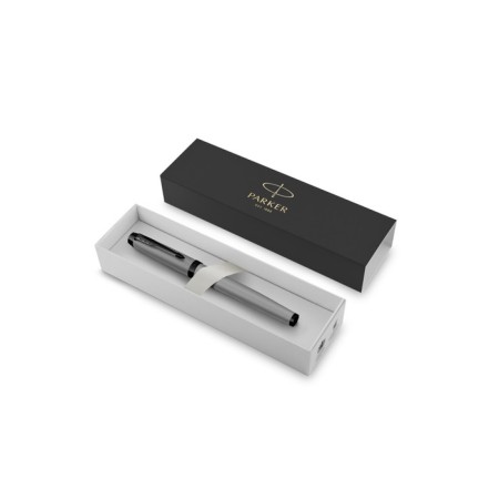 Fright pen Parker Im Achromatic Matt Grey BT F, 0.8 mm, stainless steel case, blue ink-2