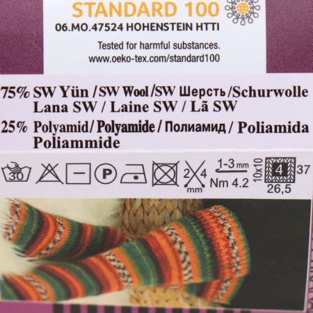 Yarn "Superwash Comfort Socks" 75% wool, 25% polyamide 420m/100g (2701)-3