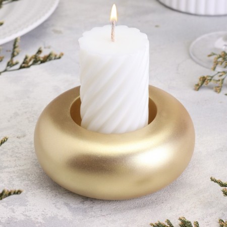 Complementary "Complete. Marble" from gypsum large, 11x5cm, gold