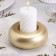 Complementary "Complete. Marble" from gypsum large, 11x5cm, gold