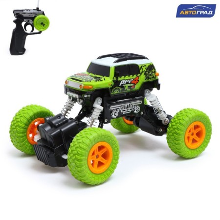 Radio -controlled jeep "Krauler", works on the battery, the color is green