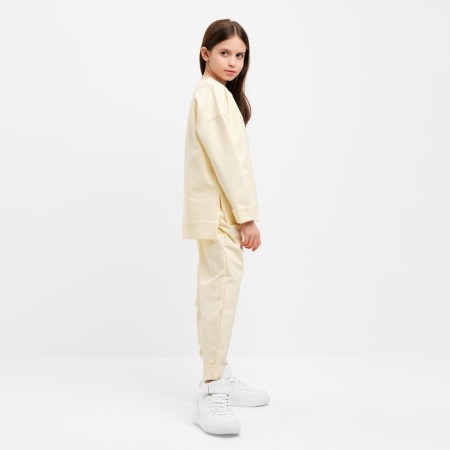 Kidsa (sweatshirt, trousers) minku milk color, height 152 cm-1