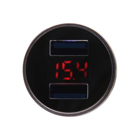 Automobile voltmeter, Torso 12-24 V char, 2 USB 2A, mix-2