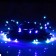 Garland "thread" 5 m, IP44, dark thread, 50 LED, glow blue/aquamarine, 2 modes, solar battery