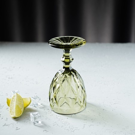 Magistro glass glass “cruise”, 250 ml, 8 × 15.3 cm, green color-7