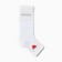 Children's socks "heart" minku, white color, 20-22 cm