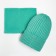 Kit (hat, snood) for a girl, mint color/unicorn, size 48-52