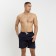 Male swimming trunks monophonic, minku color blue, size 54