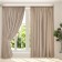 Set of curtains "Canvas", size 200x250 cm, 2 pcs, beige color
