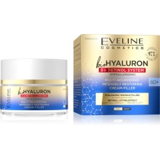 Крем-филлер для лица Eveline bioHyaluron 60+, мультипитательный, день/ночь, 50 мл