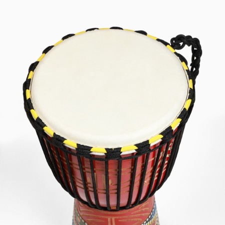 Drum Dzhembe "Flower", 23 x 50 cm, brown-1