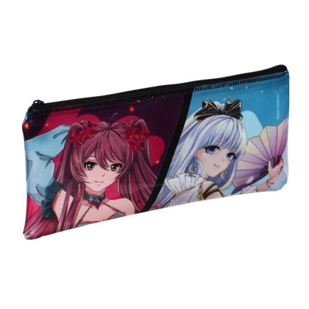 Penal Soft 1 compartment, 95 x 205 mm, flat, PVC, calligrata "Anime Girl"-1