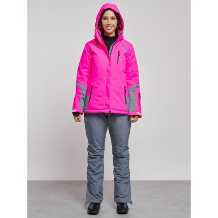 Ski costume female winter, size 50, pink color-6
