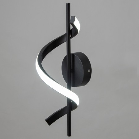 Bra "spiral" LED 16W 6000k black 12x40 cm-1