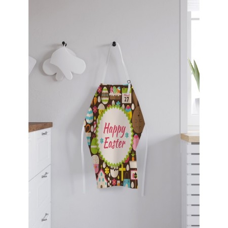 Apron kitchen with a photo print "Easter holiday", adjustable, size OS-1