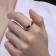 Ring Xuping Glue, white color in gold, size 18