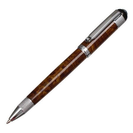 Gift handle, ball "Venzura" in the leatherette case, rotary, marble body with silver-2