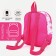 Baby backpack on lightning, external pocket, pink color