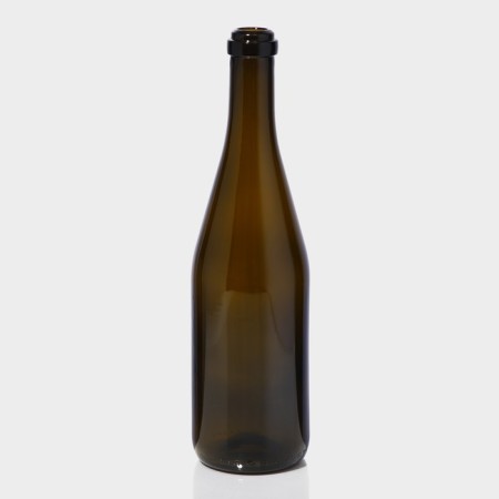Glass bottle "Shampan", 0.75 liters, golden color - olive