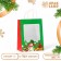 Gift package with the window "Snowman" 19 x 26 x 13 cm, green