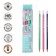 Chernographic pencil (simple) NB, calligrata, sharpened, plastic, trihedral with a strip, with an elastic band, mix