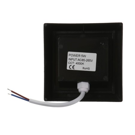 Facade lamp “City”, FSD-037, 5 W, 4000K, square, IP65, 220 V, plastic, black-7