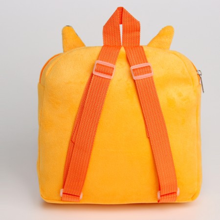 Baby backpack for a girl "Fox" with a heart-3