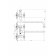 FAUZT FZS-471-54 bathtub mixer, two-wagon, pour 340 mm, watering can, chrome