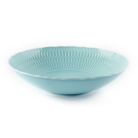 Deep Cmielow plate Sofia "Blue Glaze", D = 22 cm