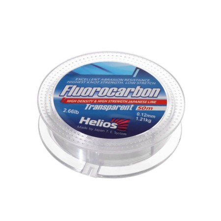 Helios Transparent fishing line, diameter 0.12 mm, test 1.21 kg, 50 m, transparent