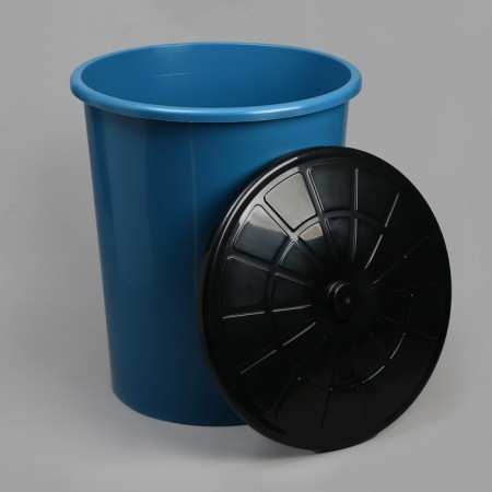 Household tank, 100 l, with a lid, blue-1