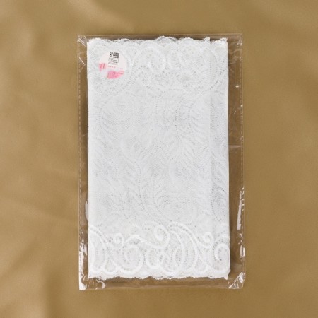Lace elastic fabric, 225 mm × 2.7 ± 0.5 m, white color-3