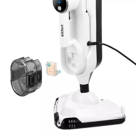 Steam mop KT-1072, 1300 W, 300 ml, cord 4.9 m, white-hourly-3