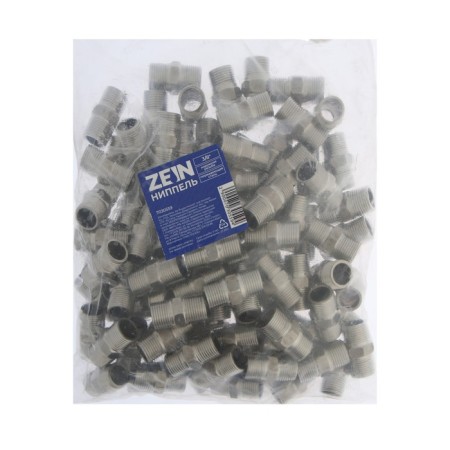 Nipple Zein, 3/8 ", external thread, stainless steel, packing 100 pcs.-1