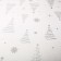 New Year's tablecloth single "Christmas trees", silver 130 x 200 cm, for the New Year