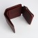 Women's wallet on a magnet, burgundy color
