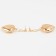 Earrings Metal "Heart" captivity, color gold