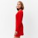 Women's dress Minaku: Silk pleasure color red, rr 42