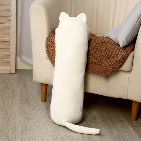 Soft toy-podushka "cat", 65 cm, white color-2