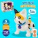 Robot Cat "Smart pet" zhory, programmable, on the control panel, interactive: sound, light, dancing, musical, batteries, in Russian, white