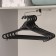 Set of hangers for clothing, size 46-48, 5 pcs, black color