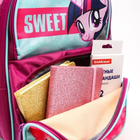 School backpack with an ergonomic back, 37x26x15 cm, My Little Pony-8
