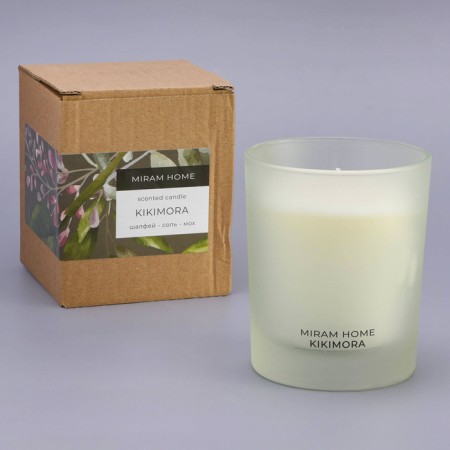 Aromatic candle in the glass "Kikimora", moss and sage, 200 g-2