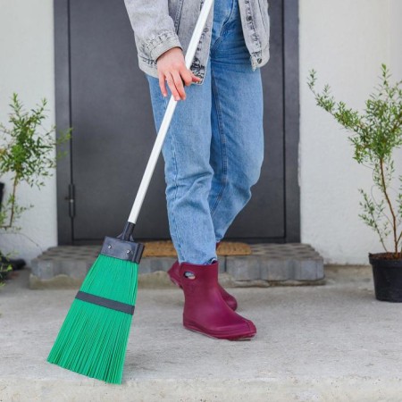 Broom plastic shares, aluminum telescopic stalk-4
