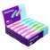 Eraser Berlingo 50*19*9mm "Stripes", rectangular, beveled, thermoplast. rubber, assorted colors 5