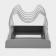 Kitchen holder for lids, pans and pots of the shade, color gray